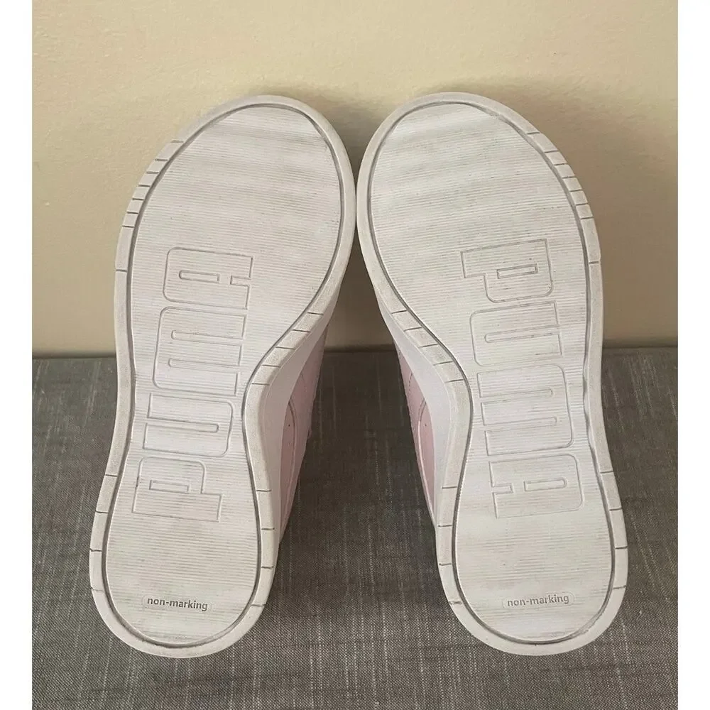 PUMA Jada Classic Butterfly Kids Girls Size 3 Pink White Sneaker Shoes